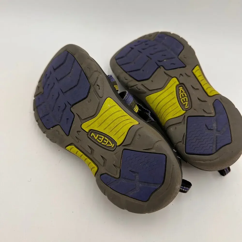 Keen Kids Newport H2 Blue Green & Black Hiking Sandals Size 4